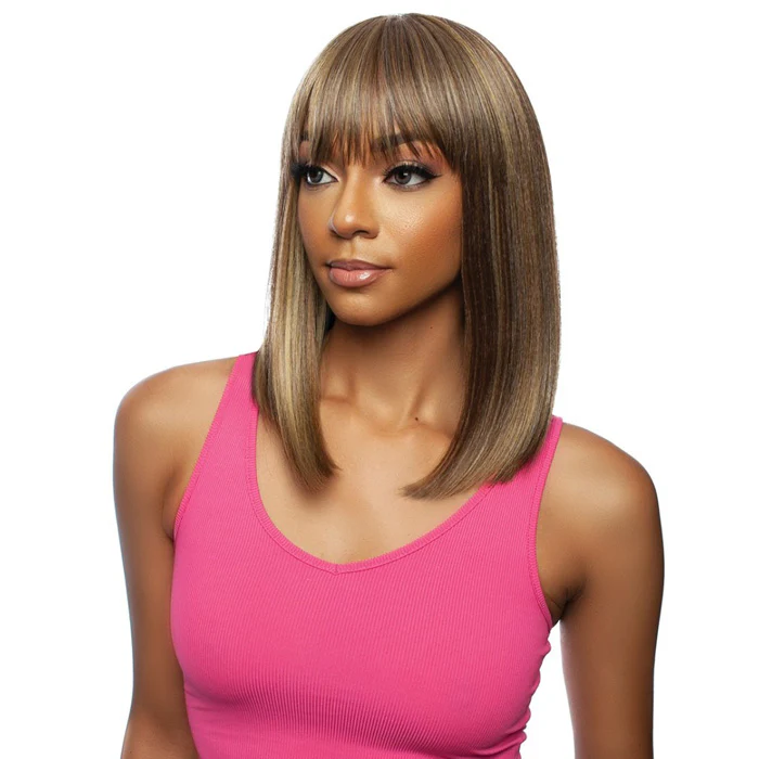 Mane Concept Brown Sugar Human Hair Blend Full Wig - RIHANNA BOB 02 - Image 2