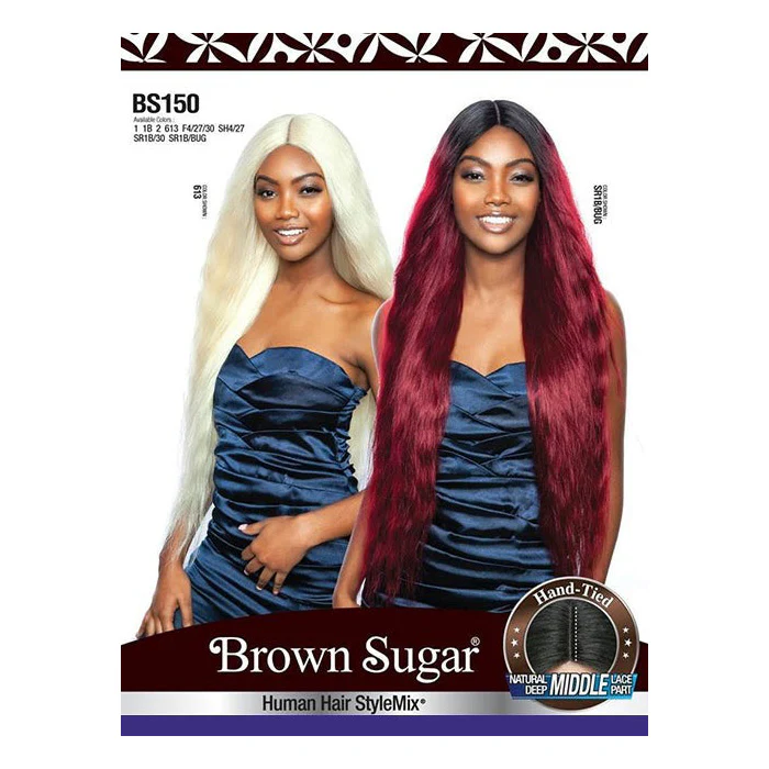 Mane Concept Brown Sugar Human Hair Stylemix Deep Lace Part Wig - BS150 - Image 4