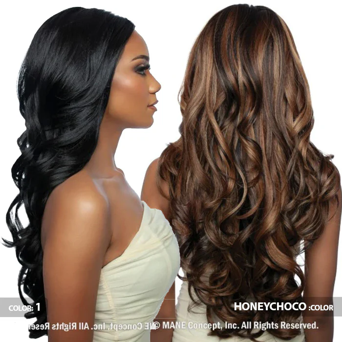 Mane Concept Brown Sugar Skinbond Lace Glueless 13x2x6 Deep Lace Frontal Wig - BSSB224 LACE CUT 05 - Image 3