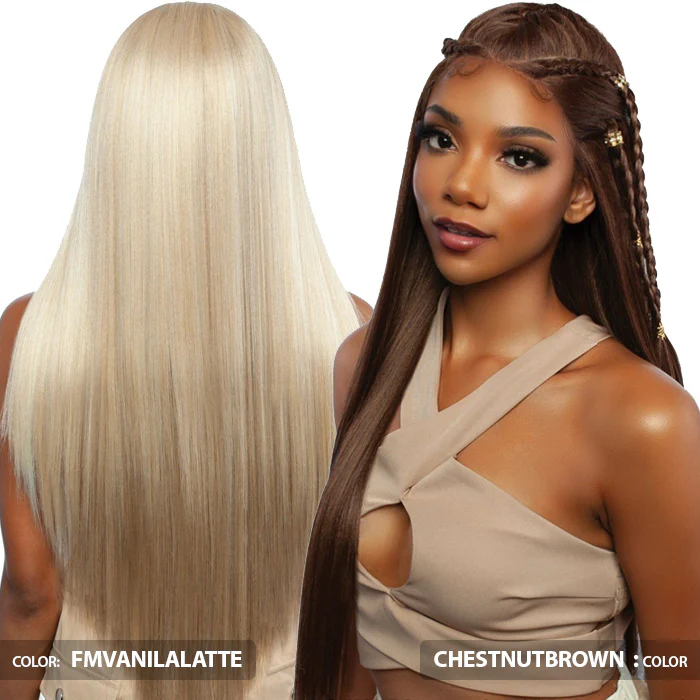 Mane Concept Brown Sugar Skinbond Lace Glueless 9x6" Pre-Plucked HD Lace Front Wig - BSSB201 - Image 3