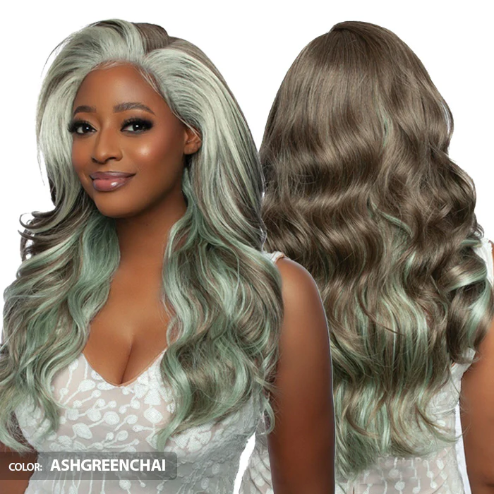 Mane Concept Brown Sugar Skinbond Lace Glueless 9"x6" Pre-Plucked HD Lace Front Wig - BSSB203 - Image 3