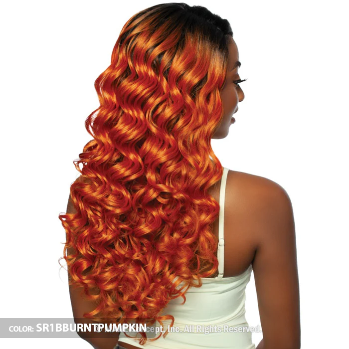 Mane Concept Brown Sugar Skinbond Lace Glueless HD 13+4 Lace Part Wig - BSSB228 LACE 02 - Human Hair Blend - Image 4