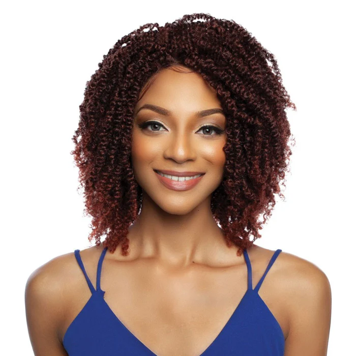 Mane Concept Inspire Synthetic Braid 4x4 HD Lace Front Wig - RCHB202 BAHAMAS TWIST 14" - Image 2