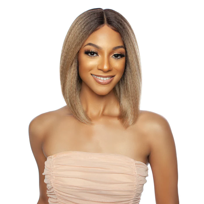 Mane Concept Melanin Queen Human Hair Blend HD Clear Lace Front Wig - MLHC201 NOVA - Image 2