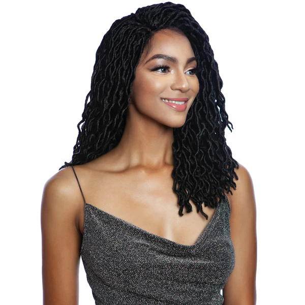 Mane Concept Red Carpet Braided Lace Front Wig - RCIB202 CURLED FAUX LOCS 20" - Image 3