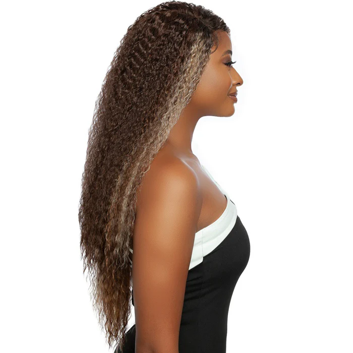 Mane Concept Red Carpet Synthetic Hair 5" Deep Parting HD Wet Wave Lace Front Wig - RCHW208-LEMON - Image 3