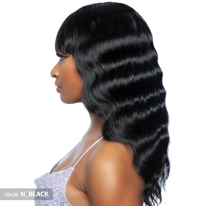 Mane Concept Trill 100% Unprocessed Human Hair 11A Full Wig - TRM118 BARREL WAVE FULL BANG 22" - Image 3