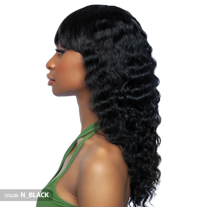 Mane Concept Trill 100% Unprocessed Human Hair 11A Full Wig - TRM119 LOOSE CRIMP FULL BANG 22" - Image 3