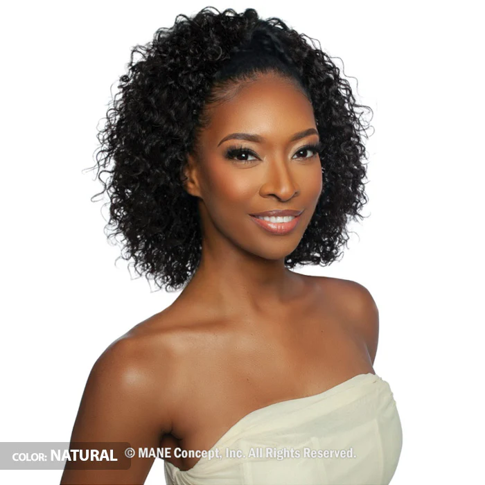 Mane Concept Trill 100% Unprocessed Human Hair Versatile Half Wig - TRHW207 BURMESE CURL 14" - Image 2