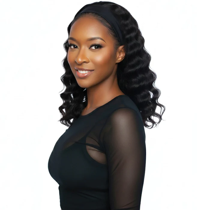 Mane Concept Trill 100% Unprocessed Virgin Remy Hair Glueless Headband Wig - TRHB204 LOOSE DEEP 18"