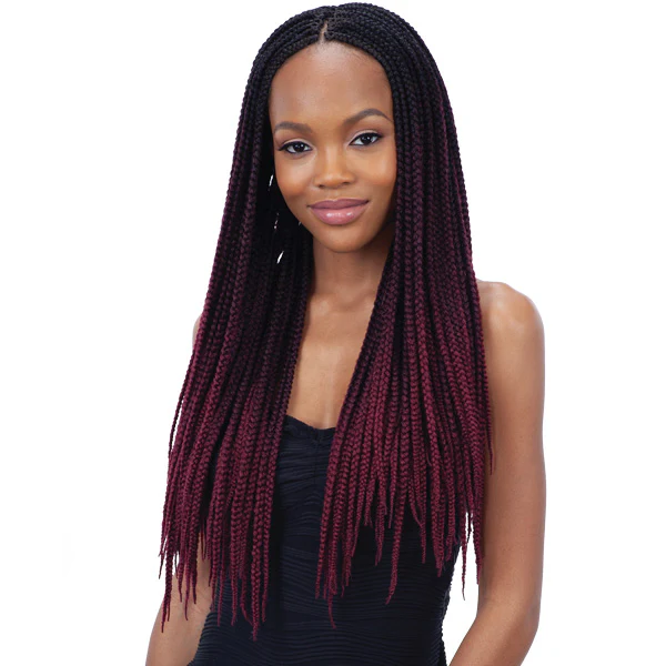 Mayde Beauty 3X Mighty Pack Pre-Looped Crochet Braid - 45 BOX BRAID 12"