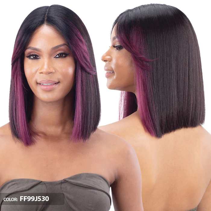 Mayde Beauty Axis Natural Feathered Bangs 5" Deep Part Lace Front Wig - JAYLA - Image 3