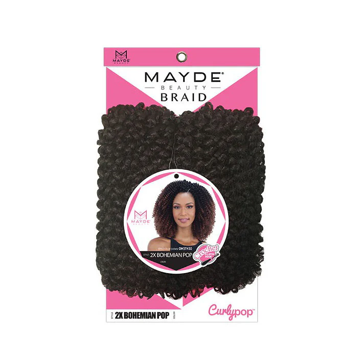 Mayde Beauty Curlypop Pre-Looped Crochet Braid - 2X BOHEMIAN POP - Image 3