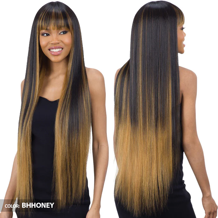 Mayde Beauty Free Part Axis Sleek Touch Full Wig - SLEEK CHINA BANG - Image 2