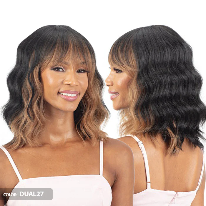 Mayde Beauty Mocha 100% Human Hair Blend Wig - DELIGHT - Image 2