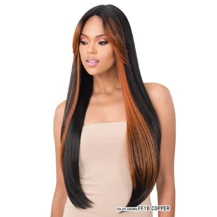 Mayde Beauty Synthetic Axis Face Framing Bang Collection Lace Front Wig - BRI - Image 2