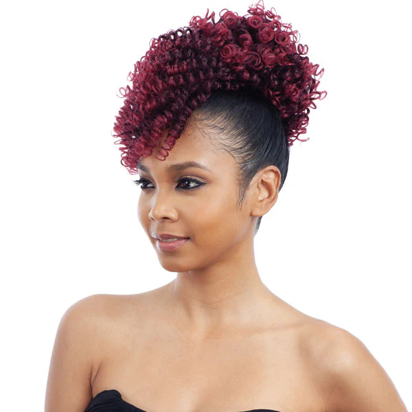 Mayde Beauty Synthetic Drawstring Ponytail and Bang HONEY DOLLIES - Image 3