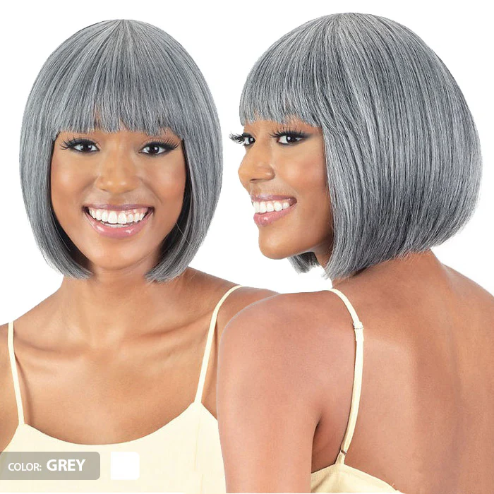 Mayde Mocha 100% Human Hair Blend Full Wig - PEACH - Image 3