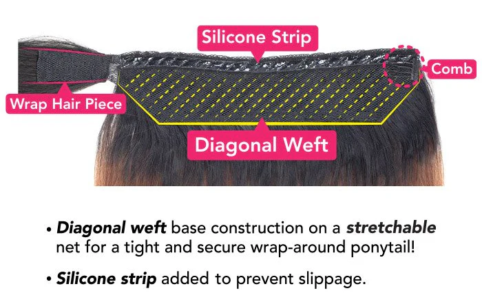Mayde Pony Pro Stretch & Lock Ponytail - CURLEE PRO 24" - Image 4