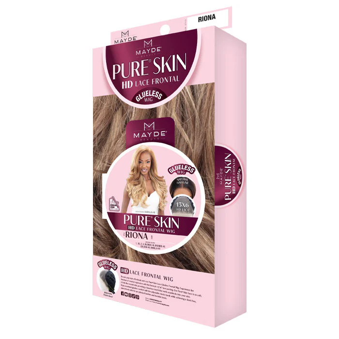 Mayde Pure Skin Glueless 13x6 HD Lace Front Wig - RIONA - Image 4