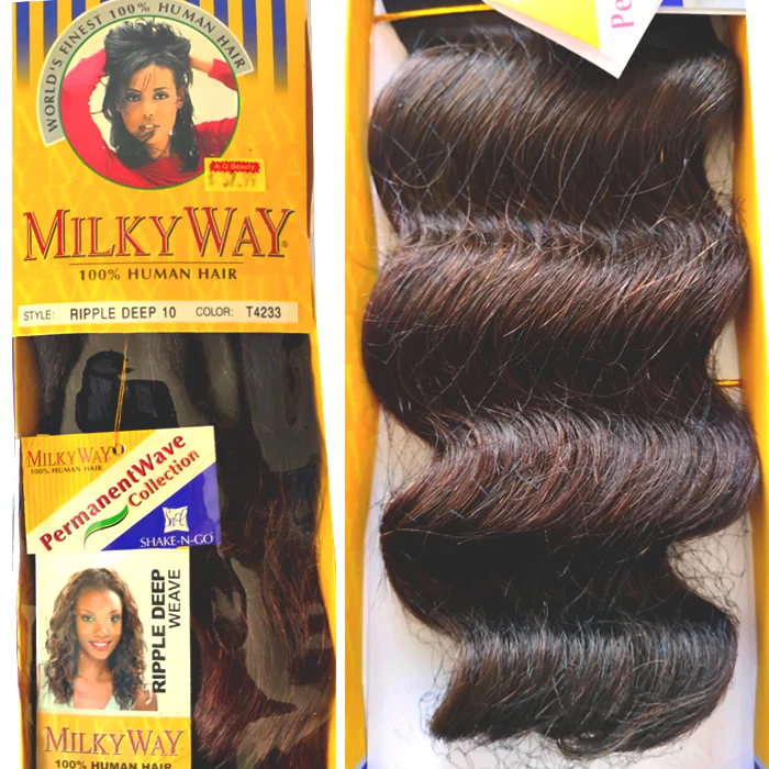Milky Way 100% Human Hair Weave - RIPPLE DEEP 8/10/12" - Image 4