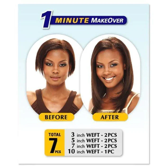 Milky Way Clip-In Human Hair Weave - STRAIGHT 14/18 Inch (7pcs) - Image 4