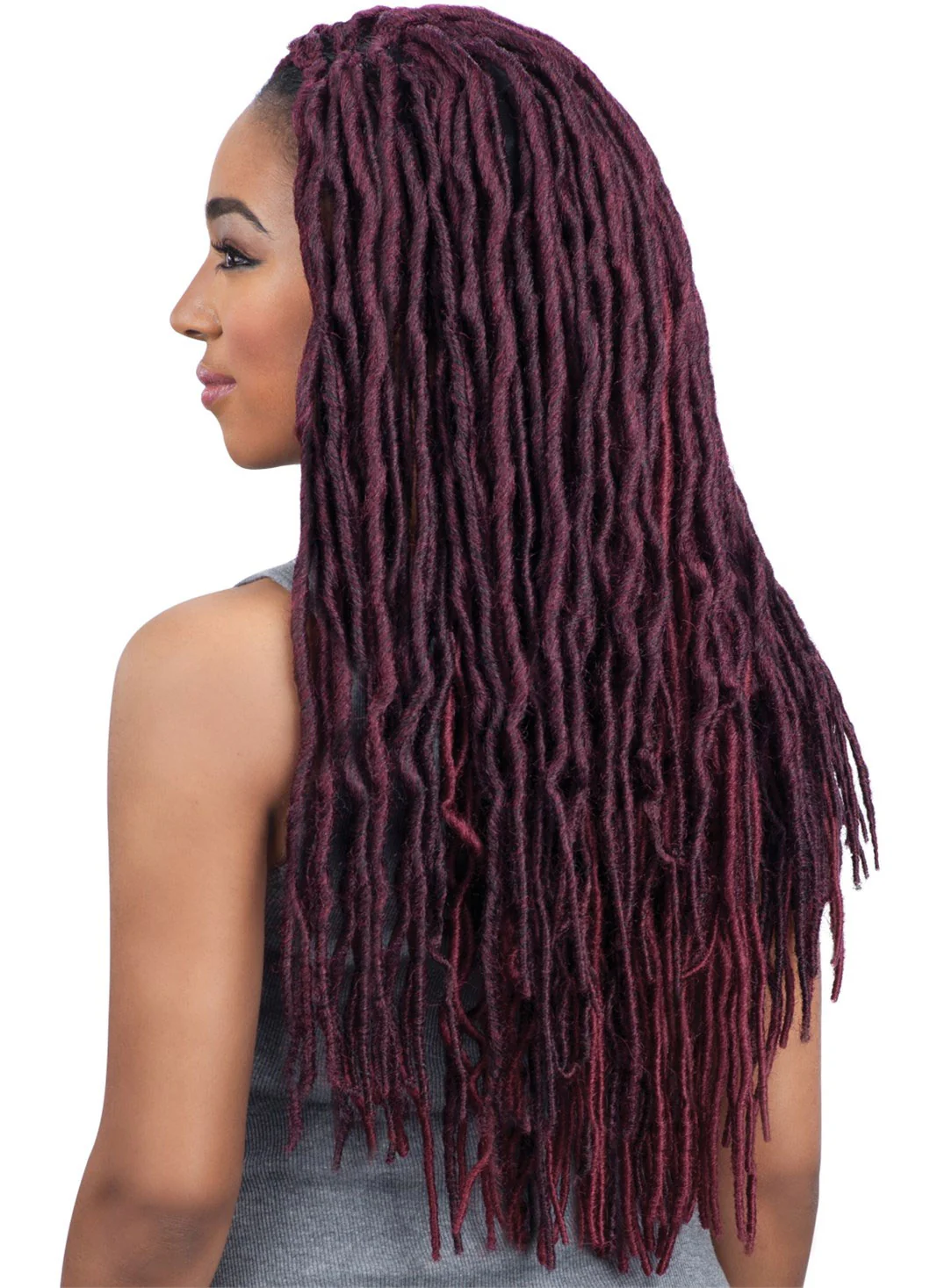 Model Model Glance Braid 2X Lite SOFT WAVY FAUX LOC 18 Inch - Image 2