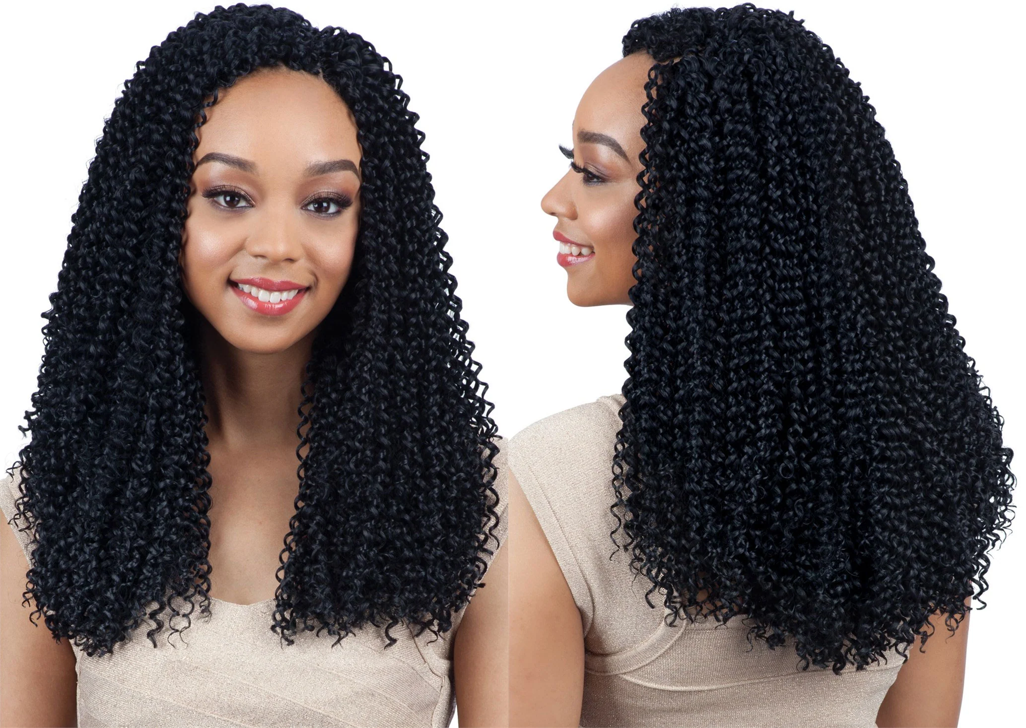 Model Model Glance Braid 3X BOHEMIAN SOUL CURL 14 Inch - Image 2