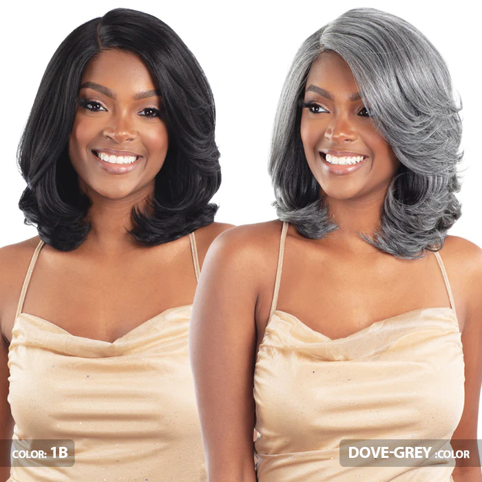 Model Model Bestie Glueless 5" Deep Lace Part Wig - IVAN - Image 2