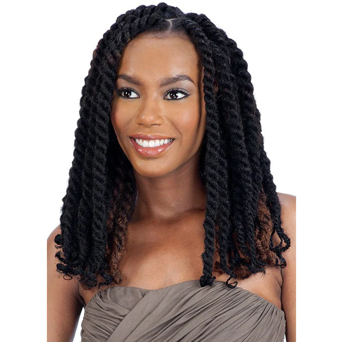 Model Model Cuban Twist Crochet Braids - MOJITO TWIST BRAID 16/24" - Image 4