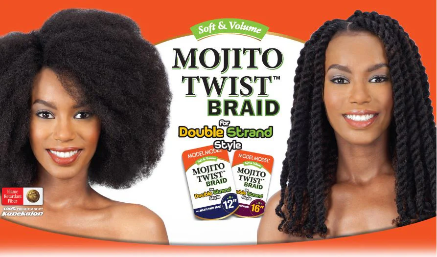 Model Model Cuban Twist Crochet Braids - MOJITO TWIST BRAID 16/24" - Image 7