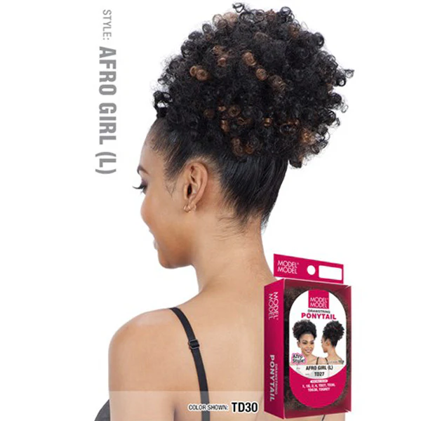 Model Model Drawstring Ponytail - AFRO GIRL (L) - Image 3