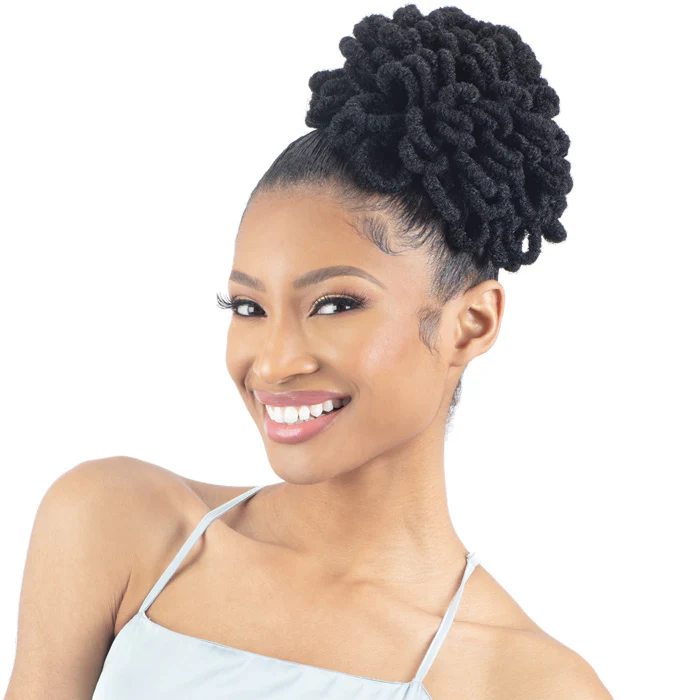 Model Model Drawstring Ponytail - LOC PETAL - Image 2