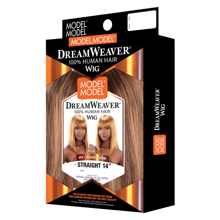 Model Model Dream Weaver 100% Human Hair Full Wig - STRAIGHT 14" - Image 5
