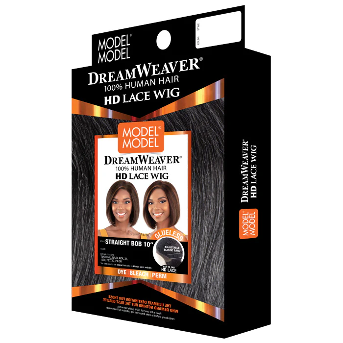 Model Model Dream Weaver 100% Human Hair Glueless 5" HD Lace Part Wig - STRAIGHT BOB 10" - Image 4