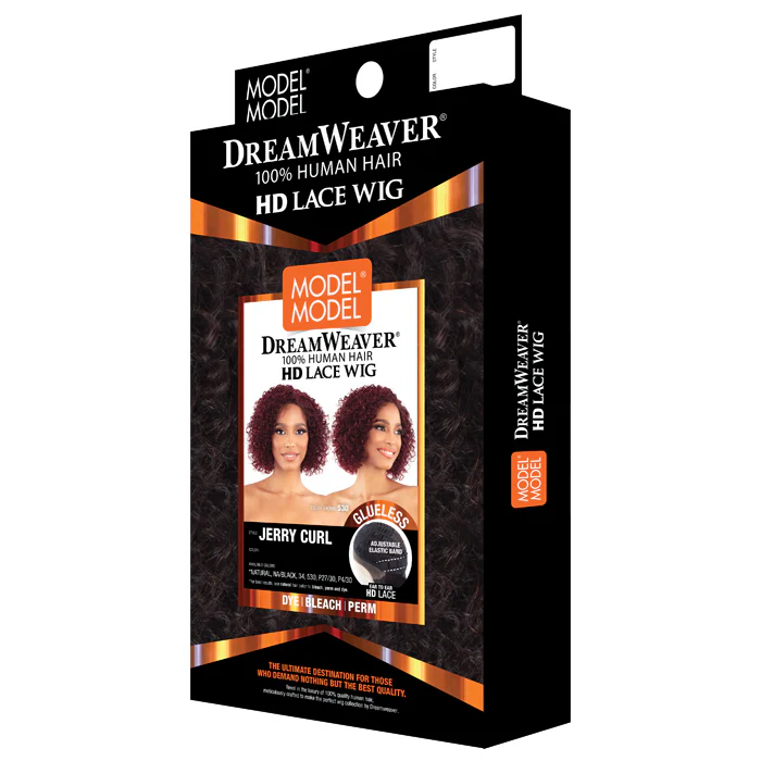 Model Model Dream Weaver Glueless 100% Human Hair HD Lace Front Wig - JERRY CURL - Image 3