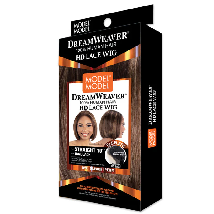 Model Model Dream Weaver Glueless 100% Human Hair HD Lace Front Wig - STRAIGHT 10" - Image 5