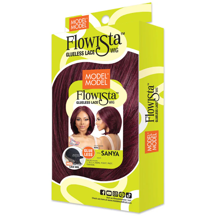 Model Model Flowista Glueless HD 5" Deep Lace Part Wig - SANYA - Image 4
