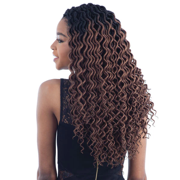 Model Model Glance Crochet Braid 2X Lite SOFT CURLY FAUX LOC 14 Inch - Image 2
