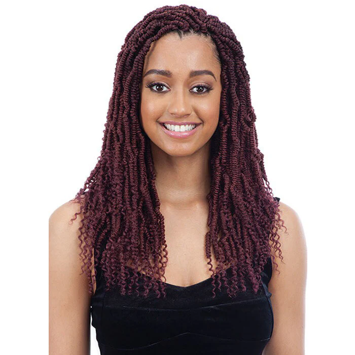 Model Model Glance Pre-Looped Crochet Braid - 2X BOMB TWIST 14" - Image 3