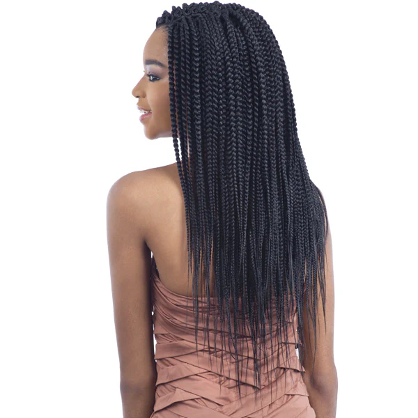 Model Model Glance Pre-Looped Crochet Braid - PRE-STRETCHED NIGERIAN BRAID 20" - Image 2