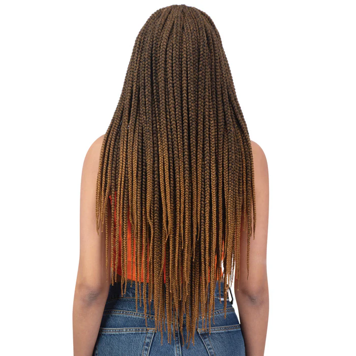 Model Model Klio HD Braided Lace Front Wig - LONG BOX BRAIDS - Image 4