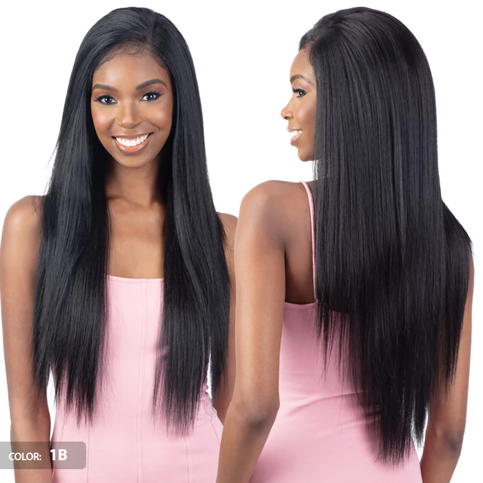 Model Model Mint 13x4 HD Lace Front Wig - PEPPERMINT - Image 4