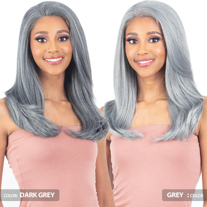 Model Model Miss Divine Glueless Human Hair Blend HD Lace Front Wig - THEA - Image 4
