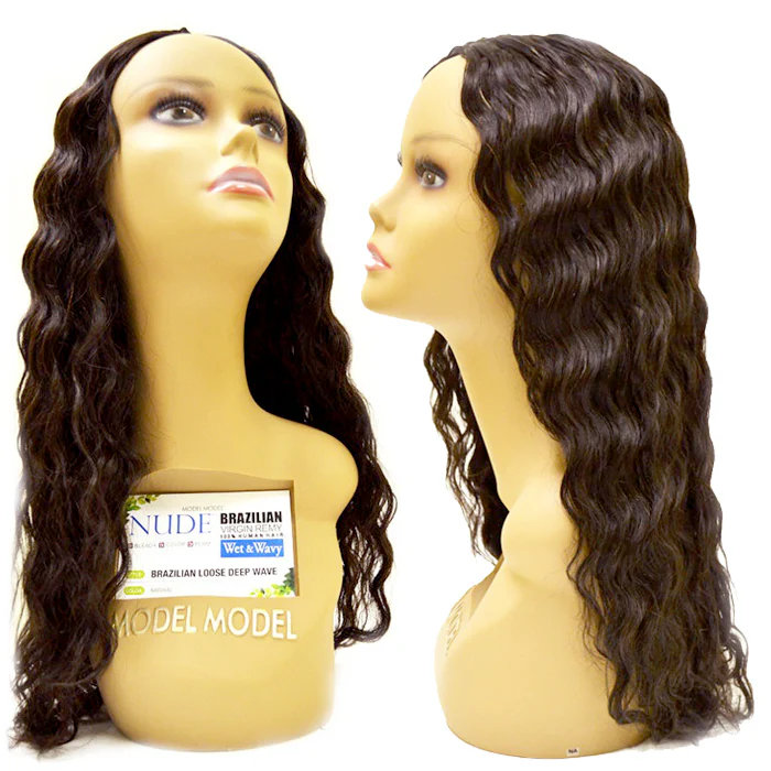 Model Model Nude Blue Virgin Remy 100% Human Hair Weaves - BRAZILIAN LOOSE DEEP WAVE 16" - Image 3