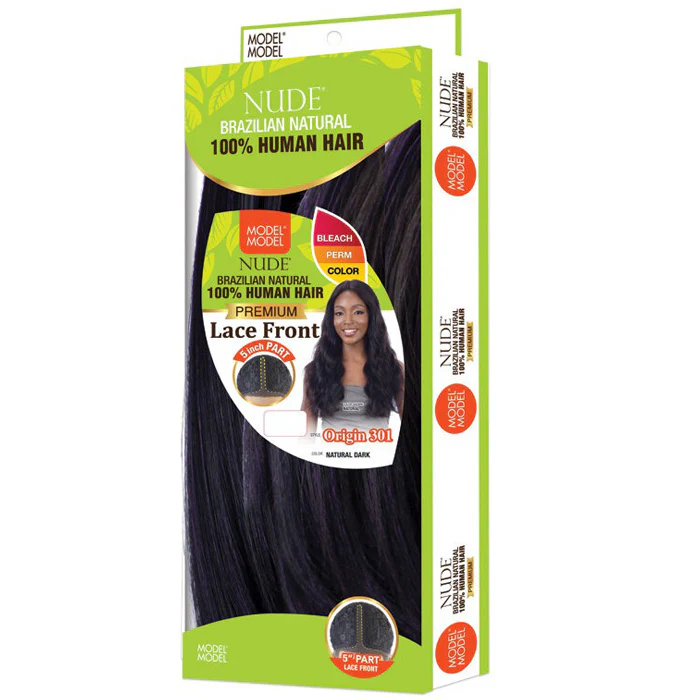 Model Model Nude Brazilian Natural 100% Human Hair 5" Part Lace Front Wig ORIGIN 301 - Image 2