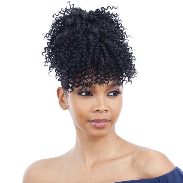 Model Model Ponytail and Bang Drawstring Ponytail - SPRING - Image 2