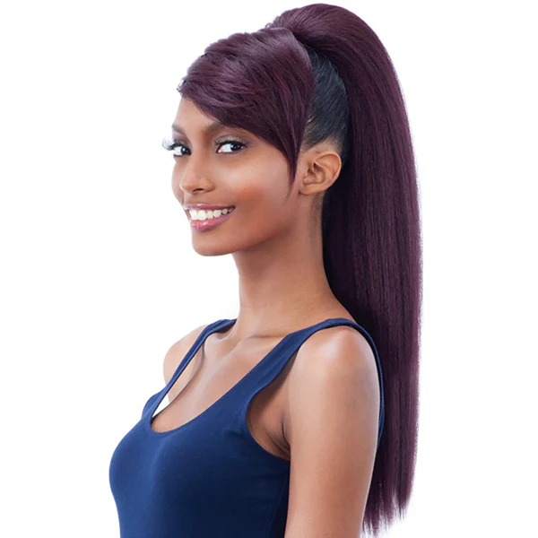 Model Model Ponytail And Swoop Side Bang YAKY STRAIGHT 2PCS - Image 2