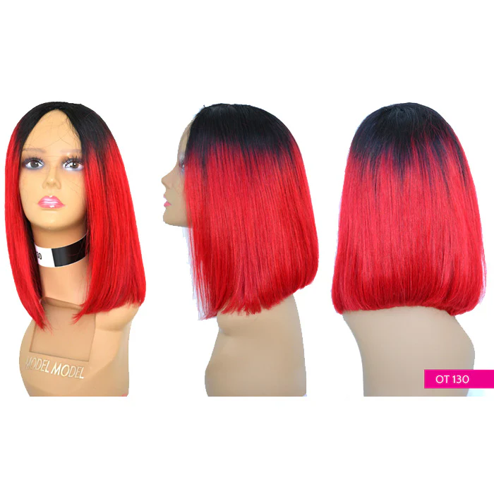 Model Model Remy Dreamweaver 100% Human Hair Weave - DREAM WEAVER YAKY 10" OMBRE TWO TONE - Image 4