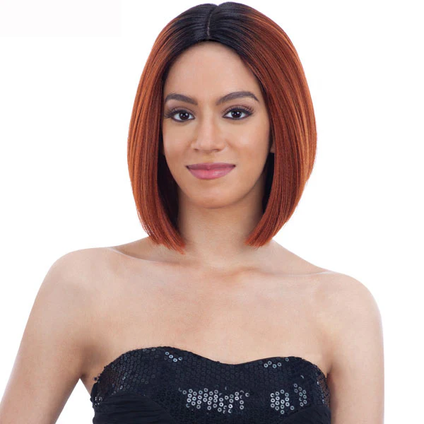 Model Model Synthetic 5 Inch Lace Part Wig - EBONEE - Image 3